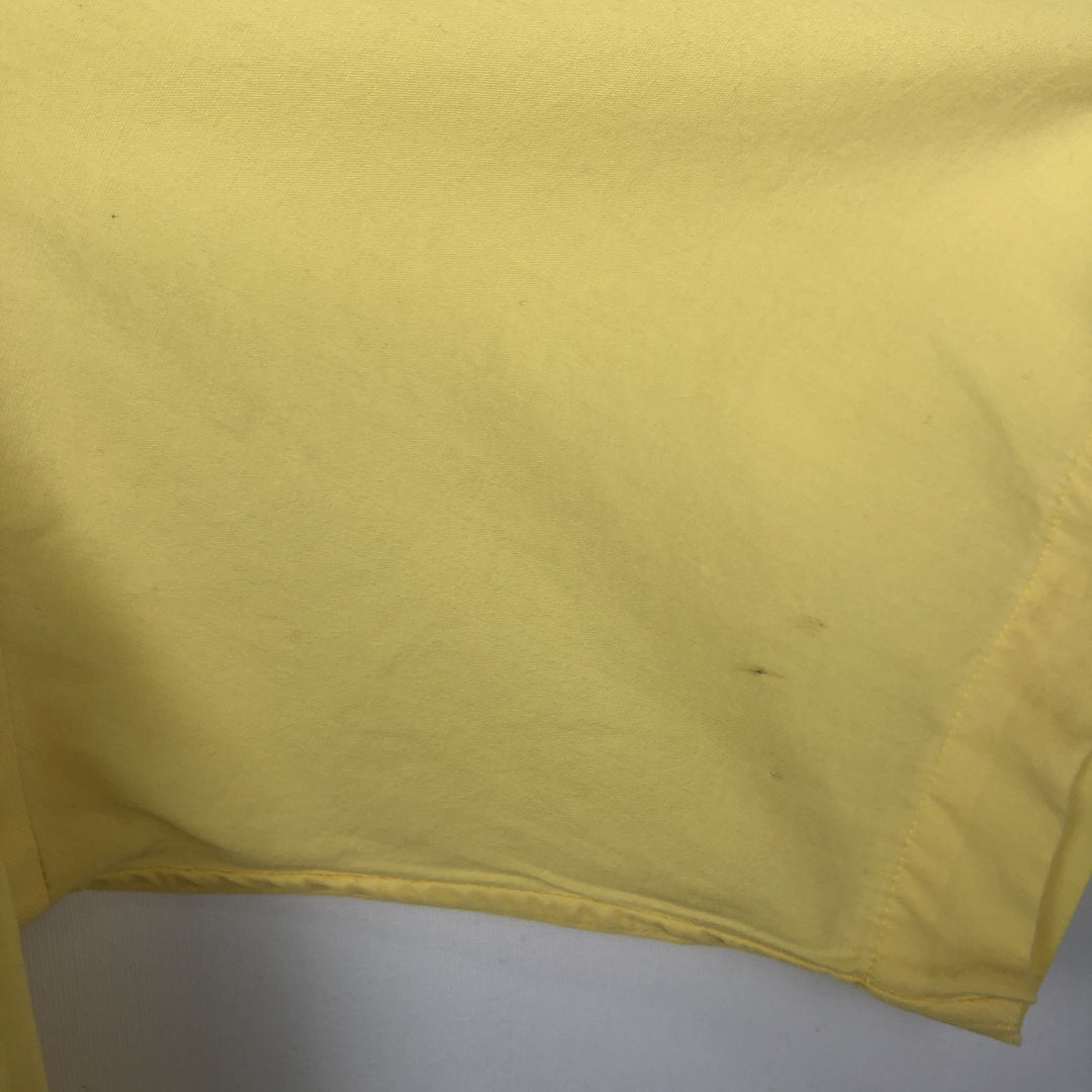 Ralph Lauren BLAKE short sleeve button down shirt, men's size M cotton yellow type Vintage Second Hand