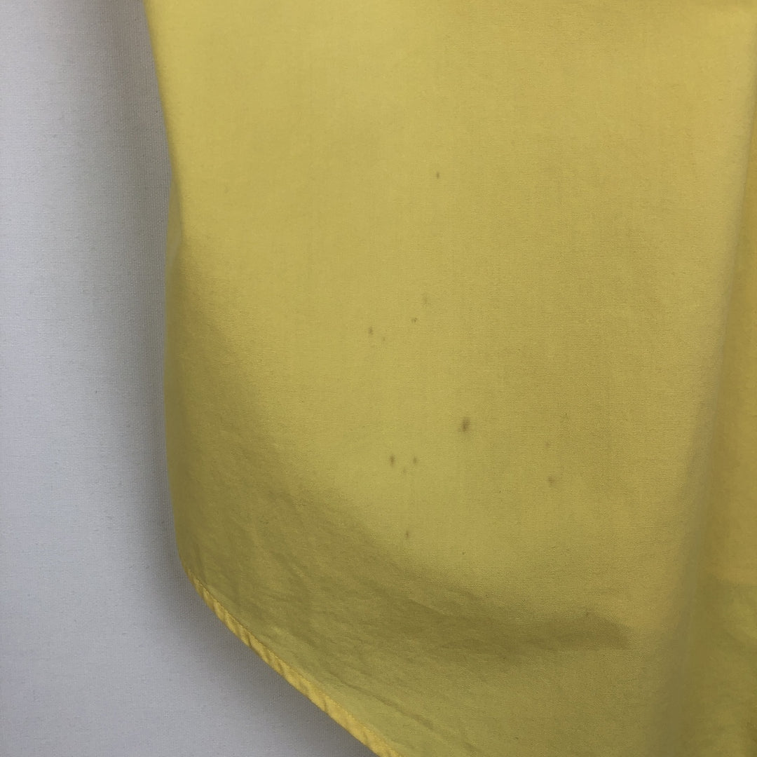 Ralph Lauren BLAKE short sleeve button down shirt, men's size M cotton yellow type Vintage Second Hand