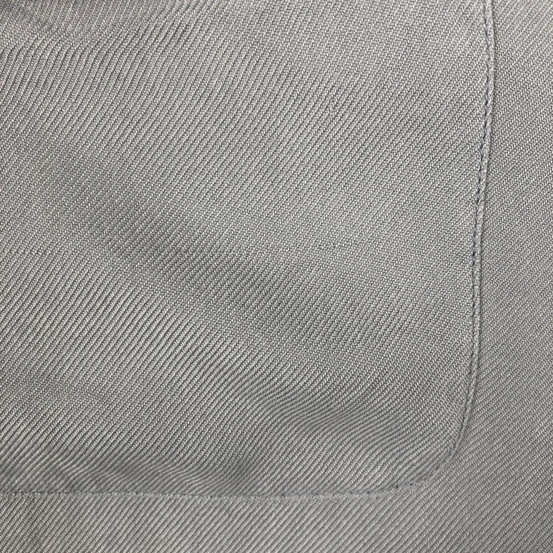 Perry Ellis Short Sleeve Open Collar Silk Shirt Box Shirt Men's XL silk Blue type light blue Vintage Second Hand