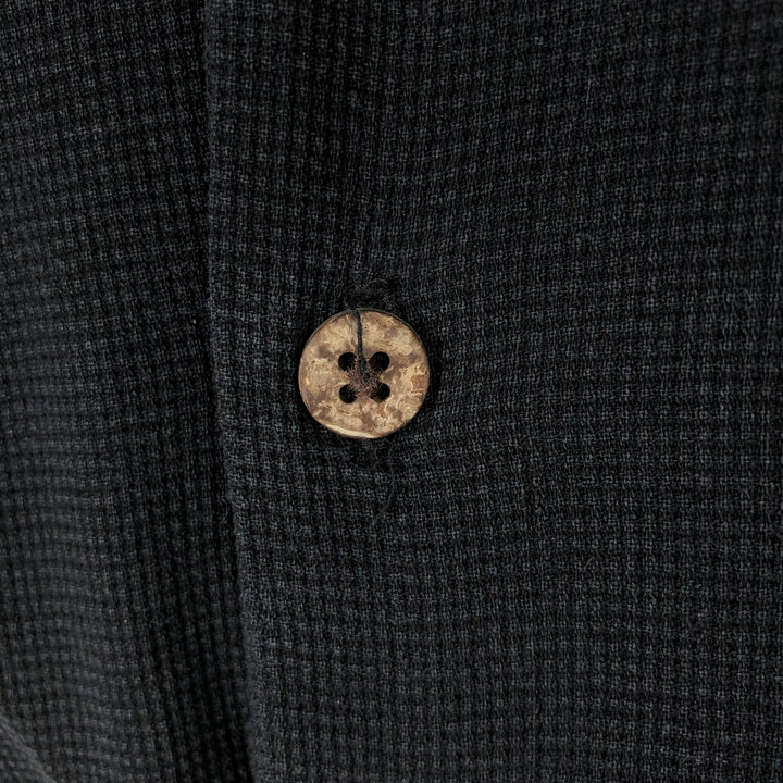 Vintage Silk Short-Sleeve Open-Collar Silk Shirt, Boxy Fit, Men's Size M silk black type Vintage Second Hand