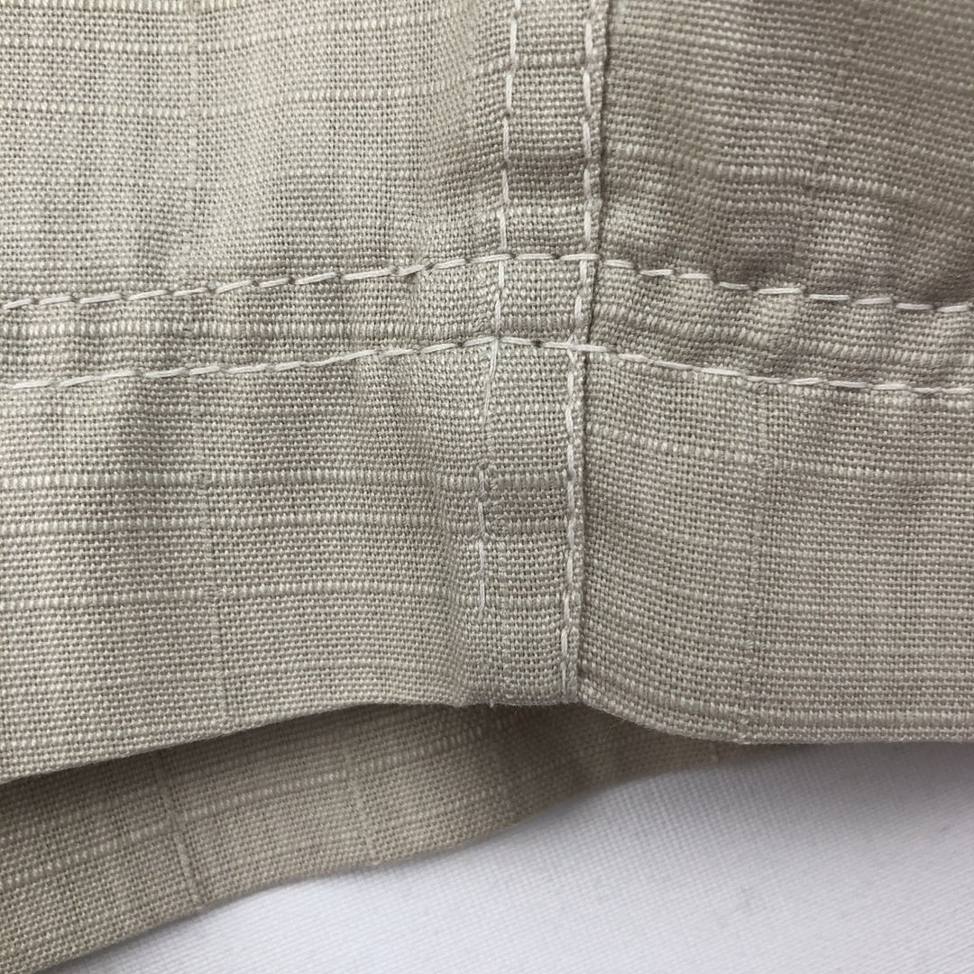 LOR'S Check Pattern Short-Sleeve Open Collar Shirt, Boxy Shirt, Men's Size M (approx.) unclear Beige type Vintage Second Hand