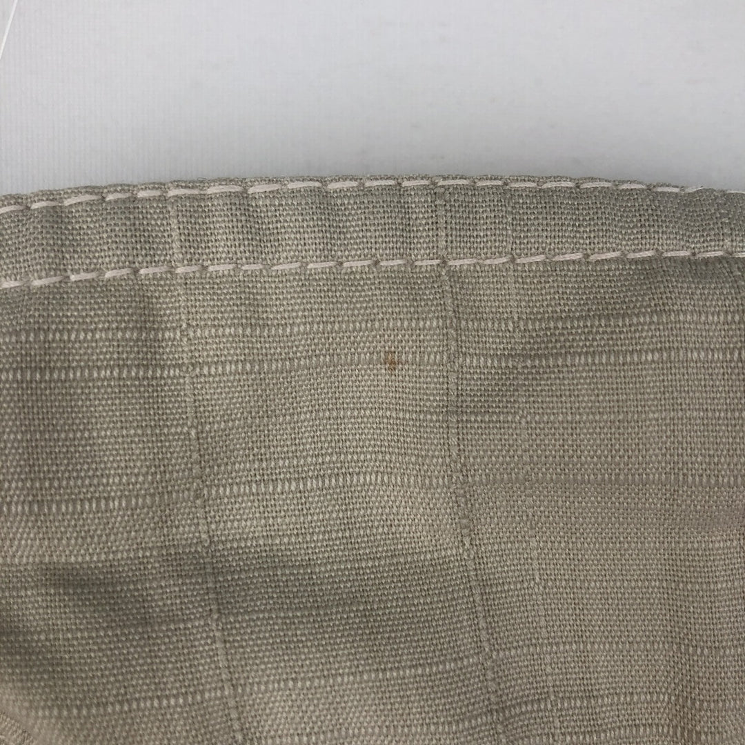 LOR'S Check Pattern Short-Sleeve Open Collar Shirt, Boxy Shirt, Men's Size M (approx.) unclear Beige type Vintage Second Hand