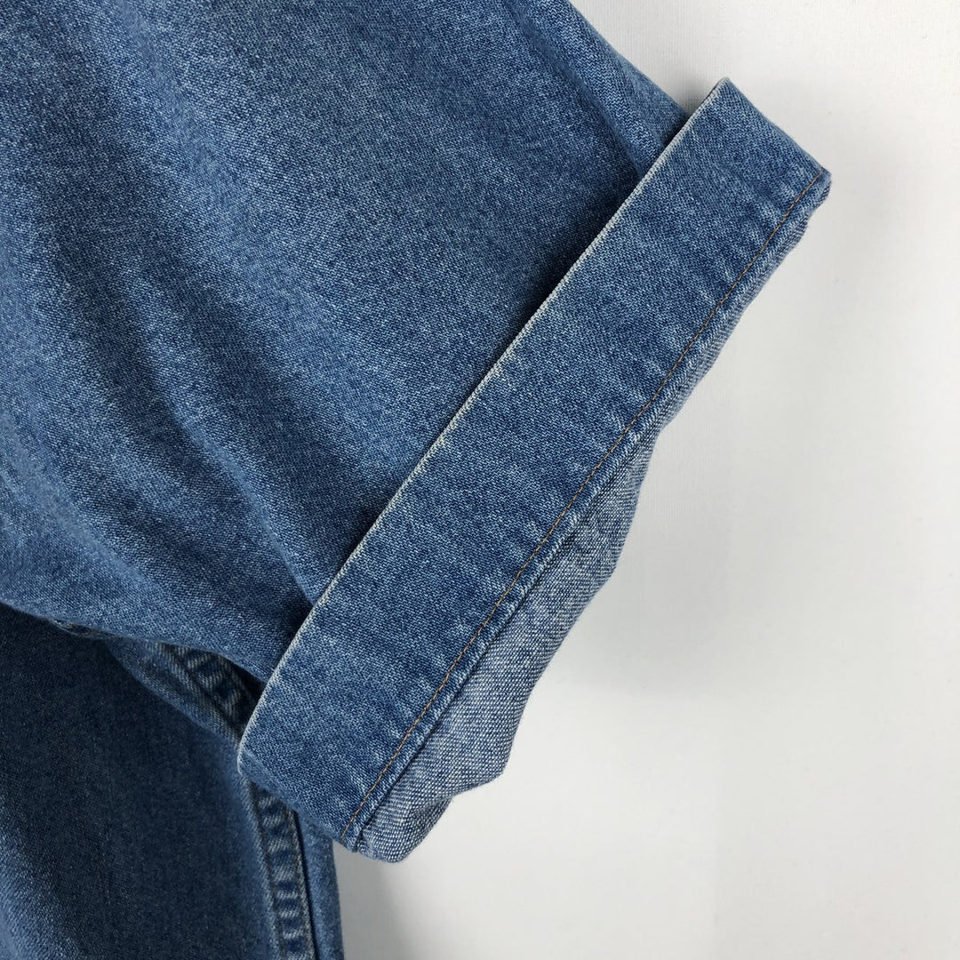 Carhartt Short-Sleeve Denim Western Shirt, Men's Size XL (approx.) unclear blue type Vintage Second Hand