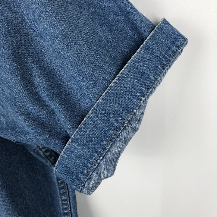 Carhartt Short-Sleeve Denim Western Shirt, Men's Size XL (approx.) unclear blue type Vintage Second Hand