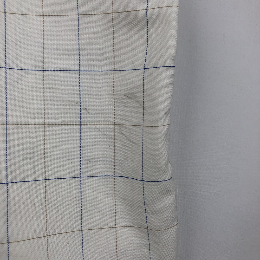 70s~80'S LLBean short sleeve button down check shirt made in USA men's XL size vintage cotton white type Vintage Second Hand
