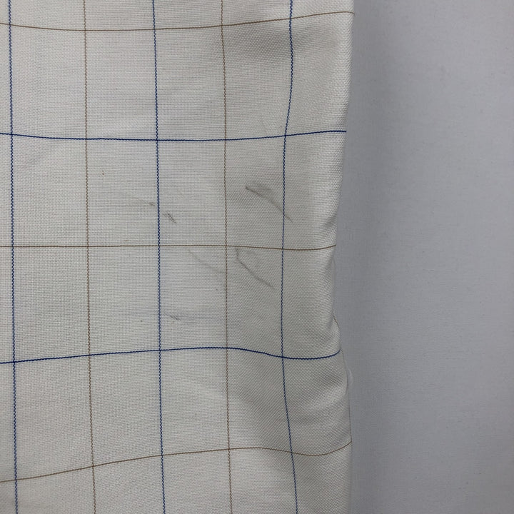 70s~80'S LLBean short sleeve button down check shirt made in USA men's XL size vintage cotton white type Vintage Second Hand