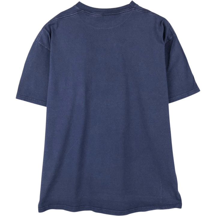 80s-90'S Jerzees Message Print T-Shirt, Made in USA, Men's XL (approx.), Vintage cotton navy blue type Vintage Second Hand