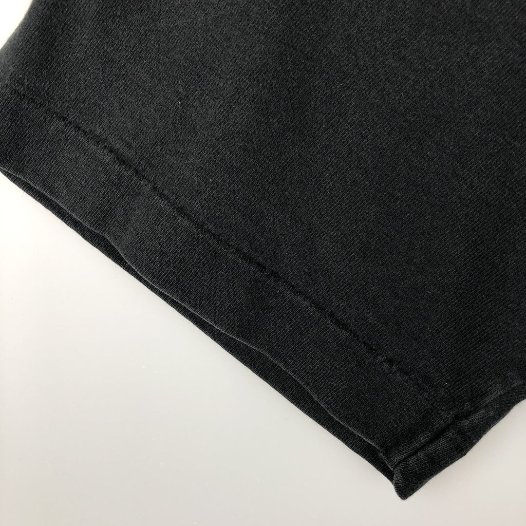 90s-00'S Fruit of the Loom message print T-shirt, men's size XL. cotton black type Vintage Second Hand