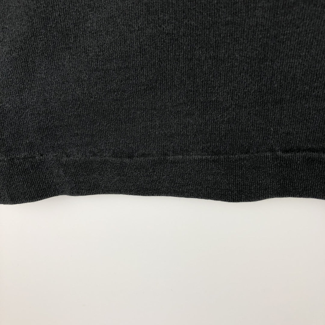 90s-00'S Fruit of the Loom message print T-shirt, men's size XL. cotton black type Vintage Second Hand