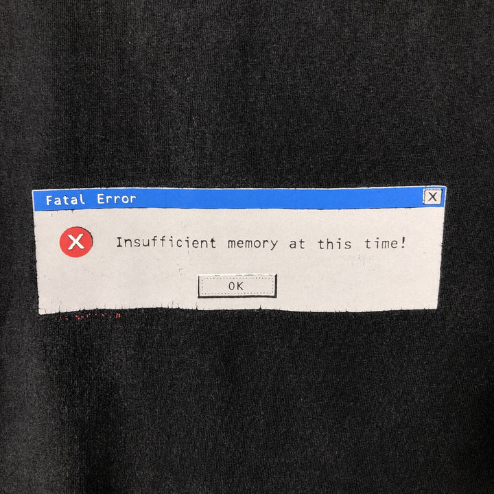 90s-00'S ALSTYLE Message Print T-Shirt, Men's Size L cotton black type Vintage Second Hand