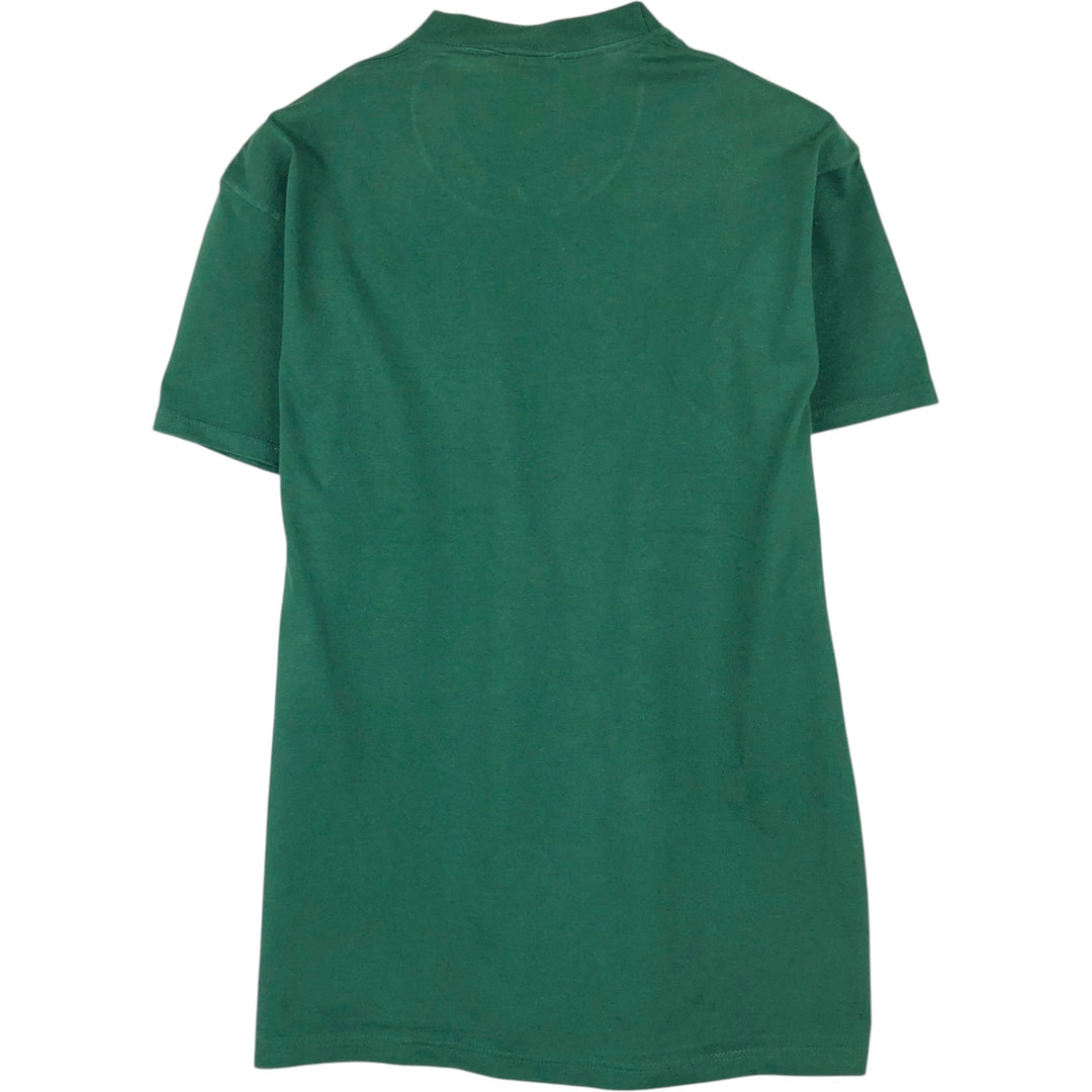 90'S Jerzees Message Print T-Shirt, Made in USA, Men's Size M (Equivalent), Vintage cotton green type Vintage Second Hand