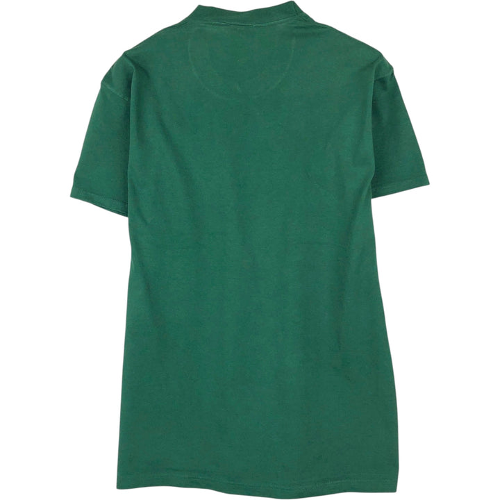 90'S Jerzees Message Print T-Shirt, Made in USA, Men's Size M (Equivalent), Vintage cotton green type Vintage Second Hand