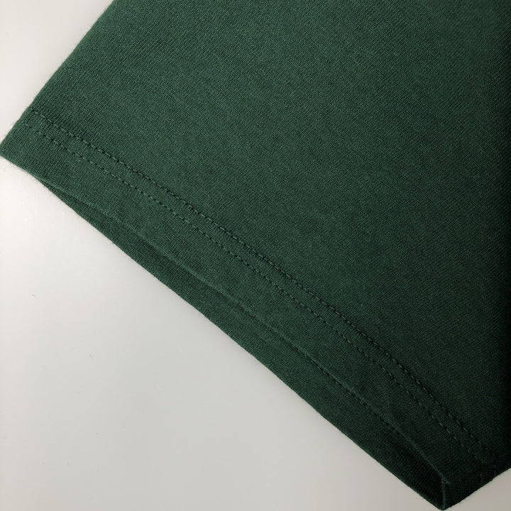 90'S Jerzees Message Print T-Shirt, Made in USA, Men's Size M (Equivalent), Vintage cotton green type Vintage Second Hand