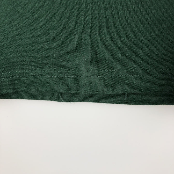 90'S Jerzees Message Print T-Shirt, Made in USA, Men's Size M (Equivalent), Vintage cotton green type Vintage Second Hand