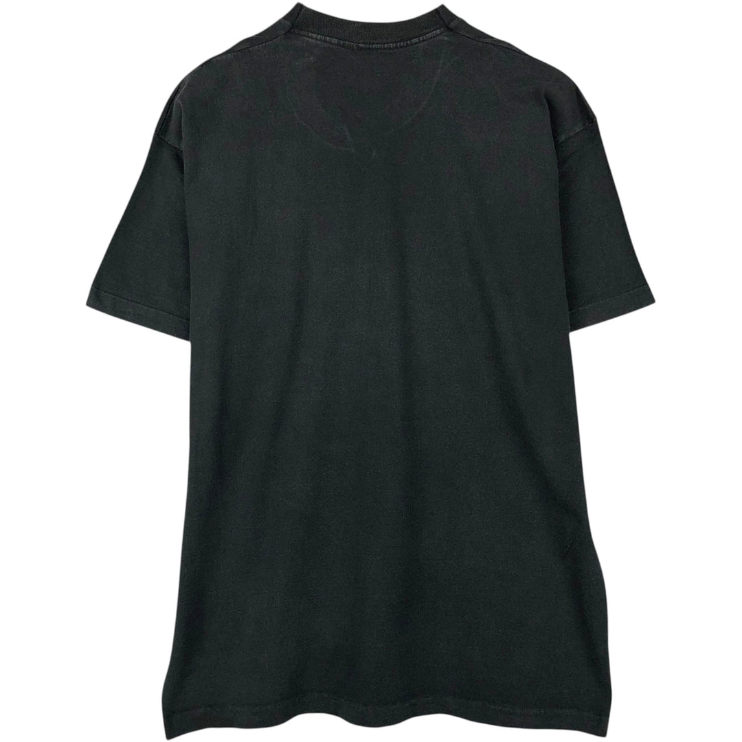 90'S Fruit of the Loom Message Print T-Shirt Made in USA Men's XXL Vintage cotton black type Vintage Second Hand