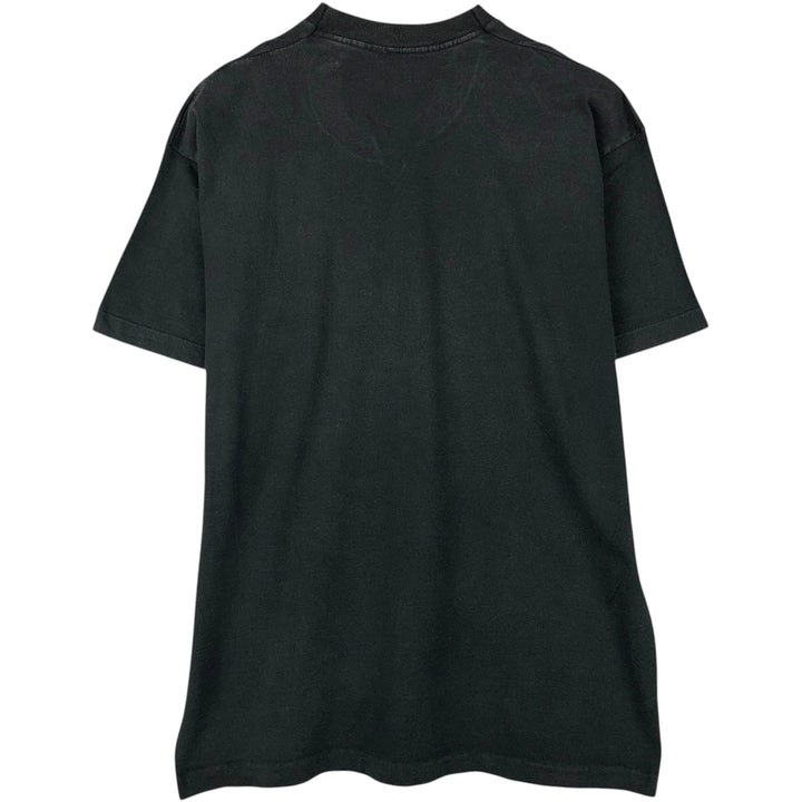 90'S Fruit of the Loom Message Print T-Shirt Made in USA Men's XXL Vintage cotton black type Vintage Second Hand