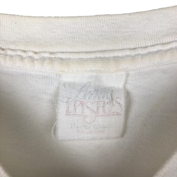 90'S LIBERTY GRAPHICS floral art t-shirt, men's size L equivalent, vintage. unclear white type Vintage Second Hand
