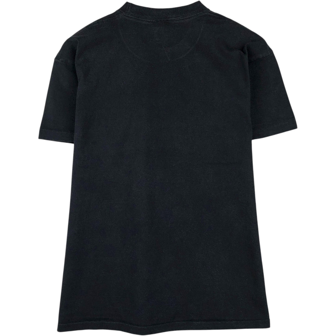 90'S Anvil message print T-shirt, men's size L (approx.), vintage. cotton black type Vintage Second Hand