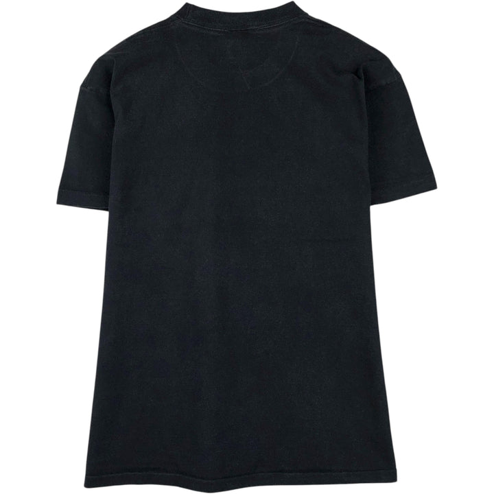 90'S Anvil message print T-shirt, men's size L (approx.), vintage. cotton black type Vintage Second Hand