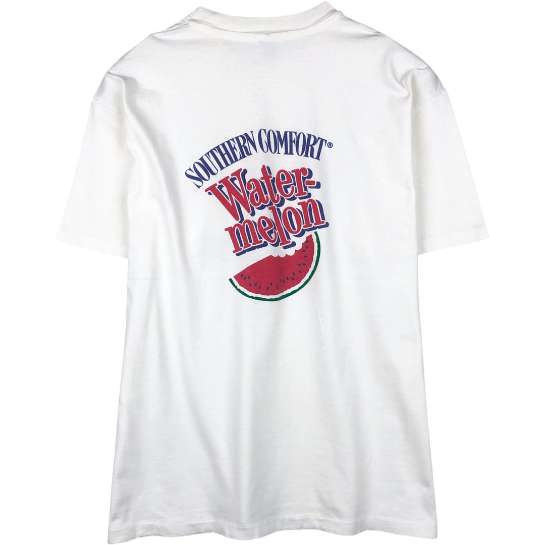 90'S Hanes Message Print T-Shirt, Made in USA, Men's XL (approx.), Vintage cotton pale white type Vintage Second Hand