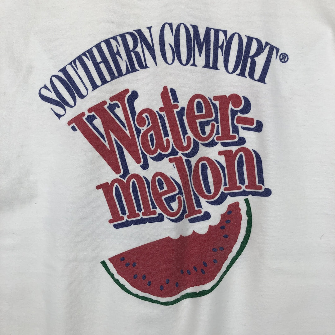 90'S Hanes Message Print T-Shirt, Made in USA, Men's XL (approx.), Vintage cotton pale white type Vintage Second Hand