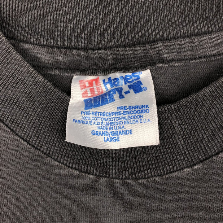 90'S Hanes ANN ALTMAN Art T-shirt, Made in USA, Men's Size L (approx.), Vintage cotton black type Vintage Second Hand