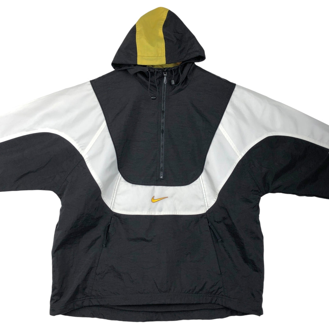 90'S Nike Anorak Parka, Men's Medium, Vintage Nylon black type Vintage Second Hand