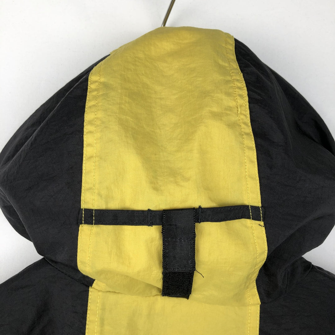 90'S Nike Anorak Parka, Men's Medium, Vintage Nylon black type Vintage Second Hand