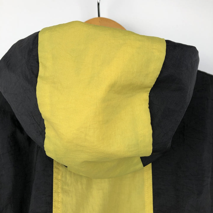 90'S Nike Anorak Parka, Men's Medium, Vintage Nylon black type Vintage Second Hand