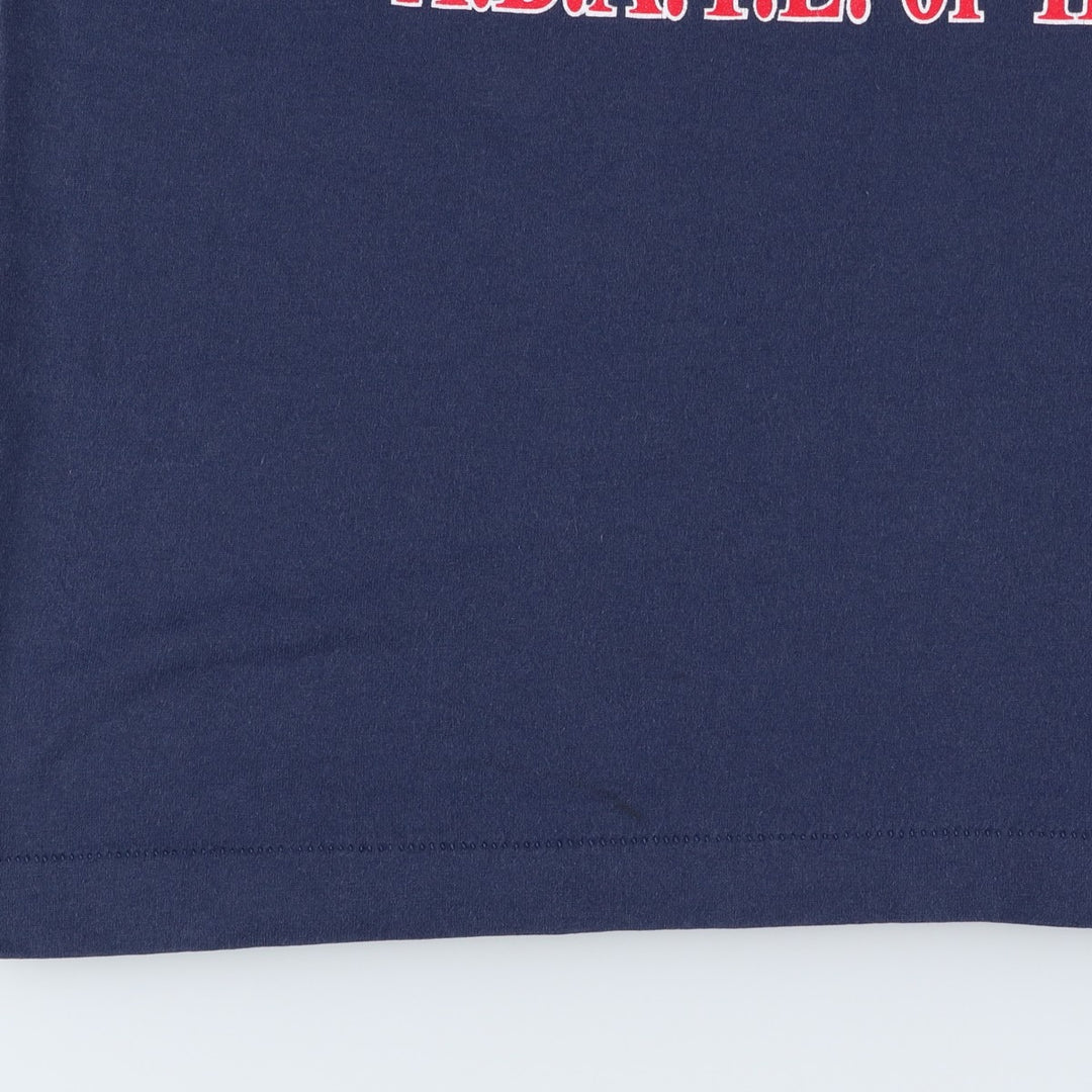 90'S Fruit of the Loom Best Eagle Pattern Print T-Shirt, Made in USA, Men's Size L (approx.), Vintage cotton navy blue type Vintage Second Hand