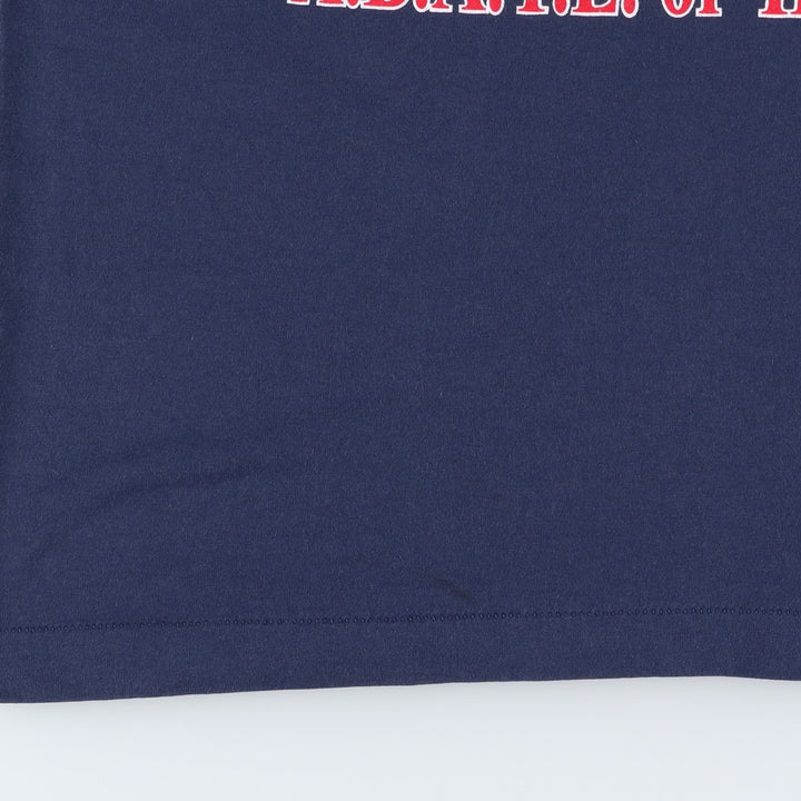 90'S Fruit of the Loom Best Eagle Pattern Print T-Shirt, Made in USA, Men's Size L (approx.), Vintage cotton navy blue type Vintage Second Hand