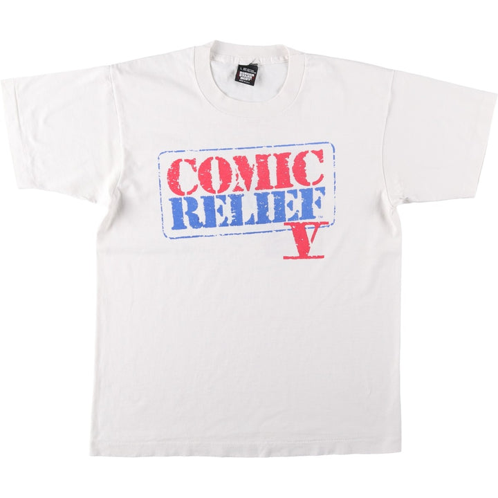 90'S Screen Stars Best Printed T-shirt Made in USA Men's L Vintage cotton white type Vintage Second Hand