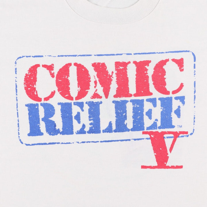 90'S Screen Stars Best Printed T-shirt Made in USA Men's L Vintage cotton white type Vintage Second Hand