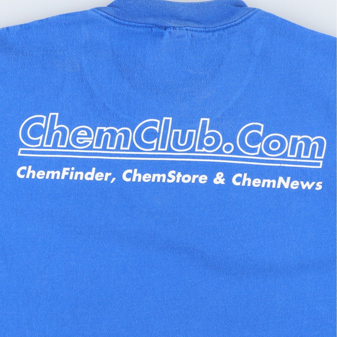 Vintage 90'S Hanes BEEFY-T Printed T-Shirt, Men's Size XL cotton blue type Vintage Second Hand