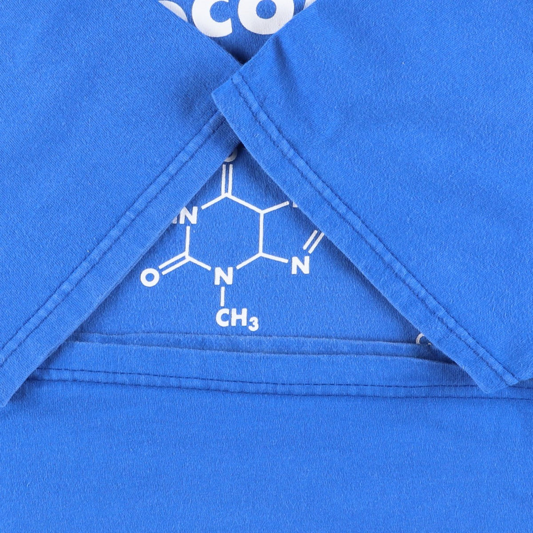 Vintage 90'S Hanes BEEFY-T Printed T-Shirt, Men's Size XL cotton blue type Vintage Second Hand