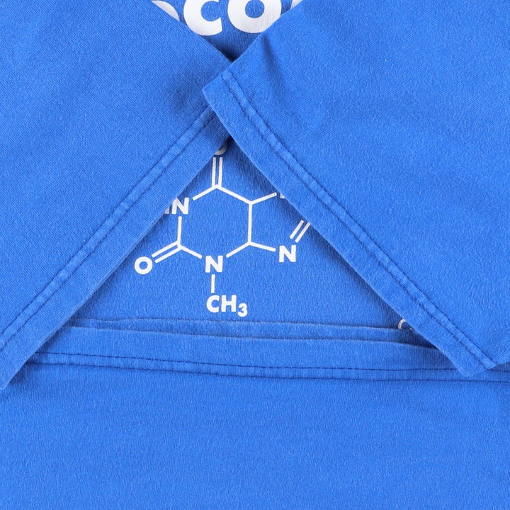 Vintage 90'S Hanes BEEFY-T Printed T-Shirt, Men's Size XL cotton blue type Vintage Second Hand