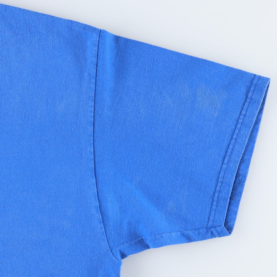 Vintage 90'S Hanes BEEFY-T Printed T-Shirt, Men's Size XL cotton blue type Vintage Second Hand