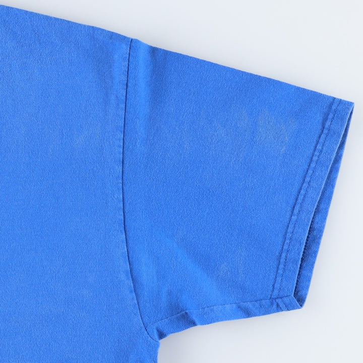 Vintage 90'S Hanes BEEFY-T Printed T-Shirt, Men's Size XL cotton blue type Vintage Second Hand