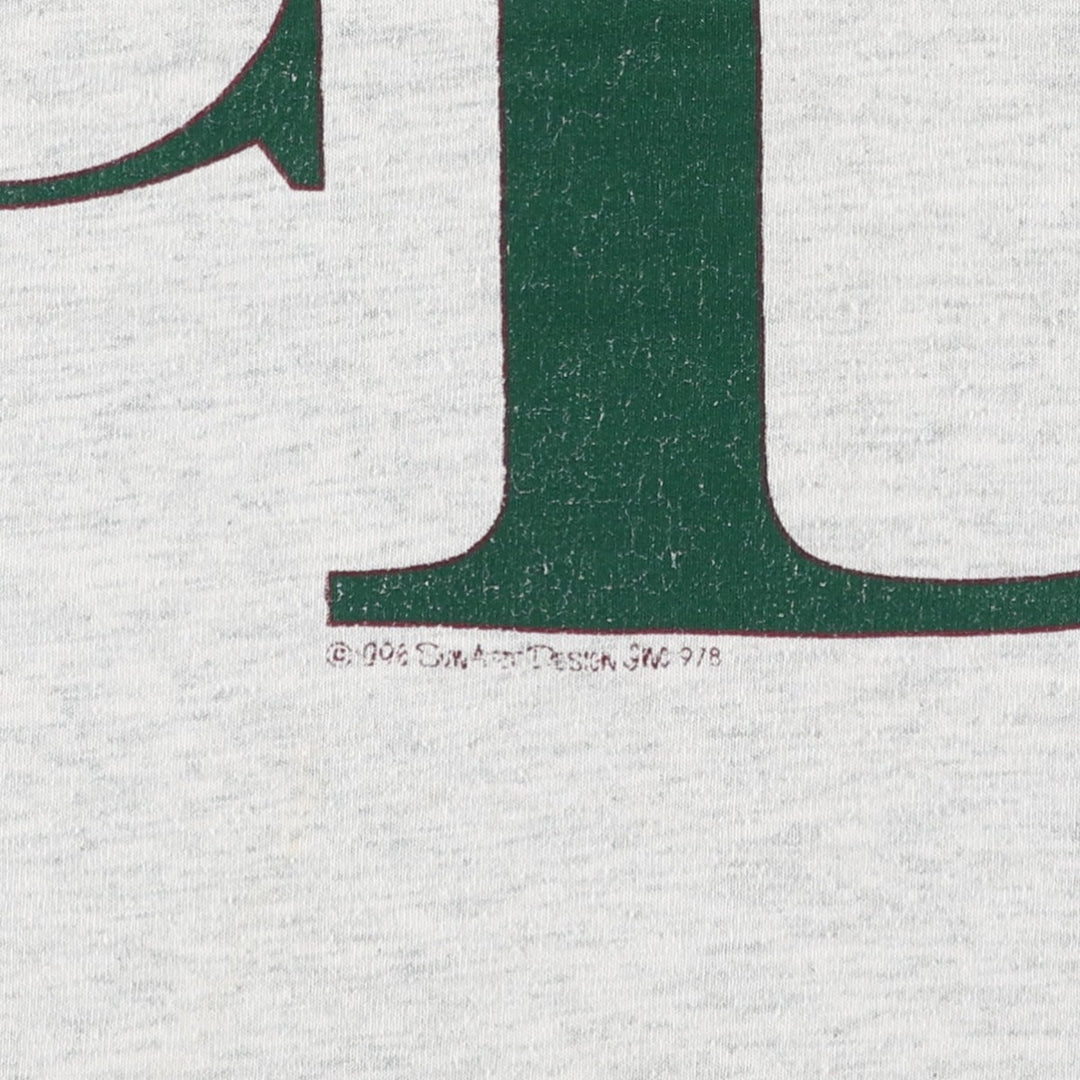 90'S Fruit of the Loom Best Print T-Shirt, Men's Size M (approx.), Vintage cotton white type Vintage Second Hand