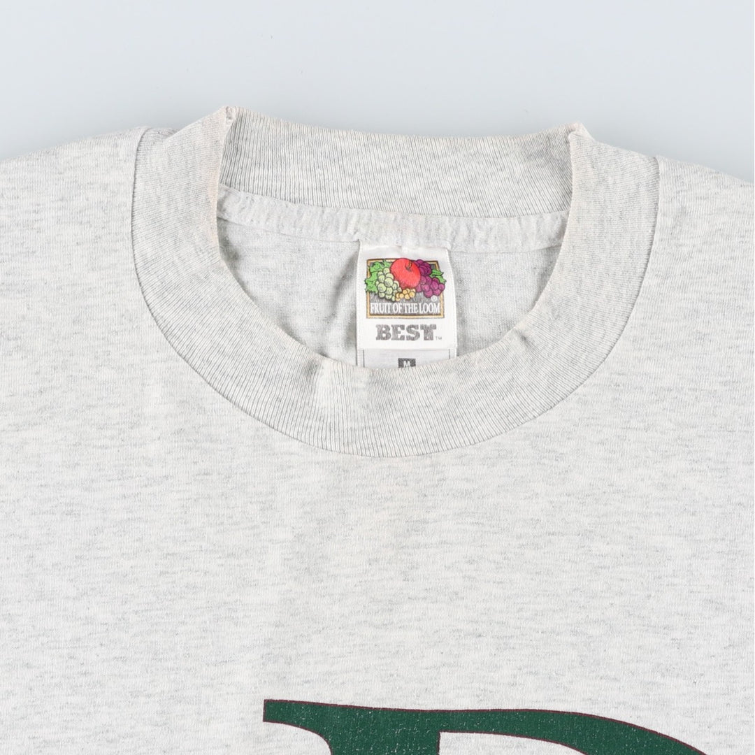 90'S Fruit of the Loom Best Print T-Shirt, Men's Size M (approx.), Vintage cotton white type Vintage Second Hand