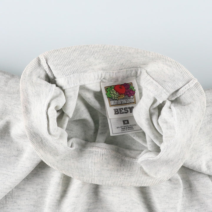 90'S Fruit of the Loom Best Print T-Shirt, Men's Size M (approx.), Vintage cotton white type Vintage Second Hand