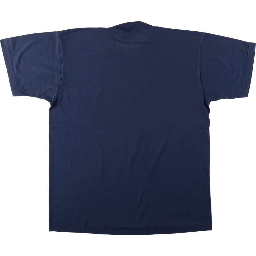 90'S Screen Stars Best Printed T-shirt Made in USA Men's L Vintage cotton navy blue type Vintage Second Hand