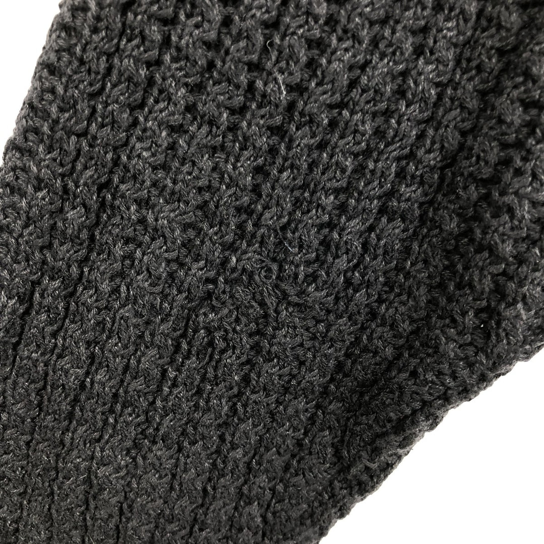 1990'S St. John's Bay Rib-Knit Ramie x Cotton Sweater, Men's Size L (approx.), Vintage Lamy black type Vintage Second Hand