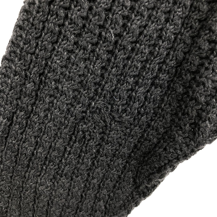 1990'S St. John's Bay Rib-Knit Ramie x Cotton Sweater, Men's Size L (approx.), Vintage Lamy black type Vintage Second Hand