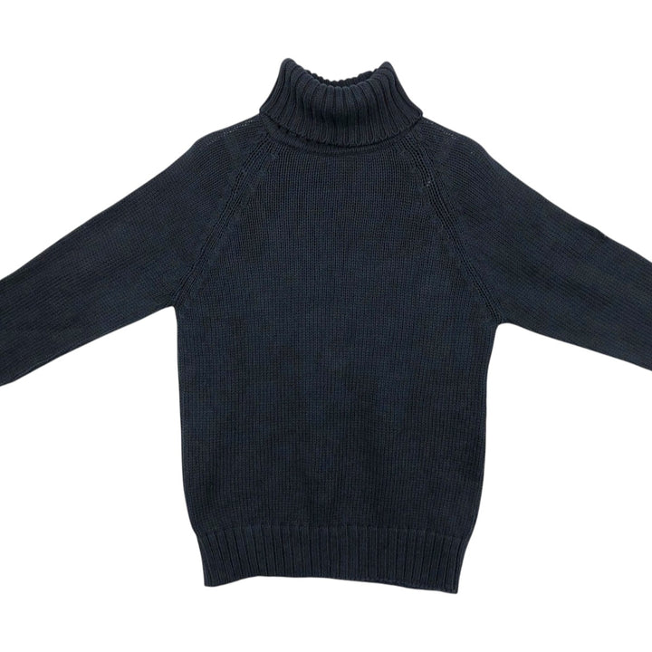 90s-00'S Calvin Klein turtleneck cotton knit sweater, made in USA, men's size S equivalent, vintage. cotton black type Vintage Second Hand
