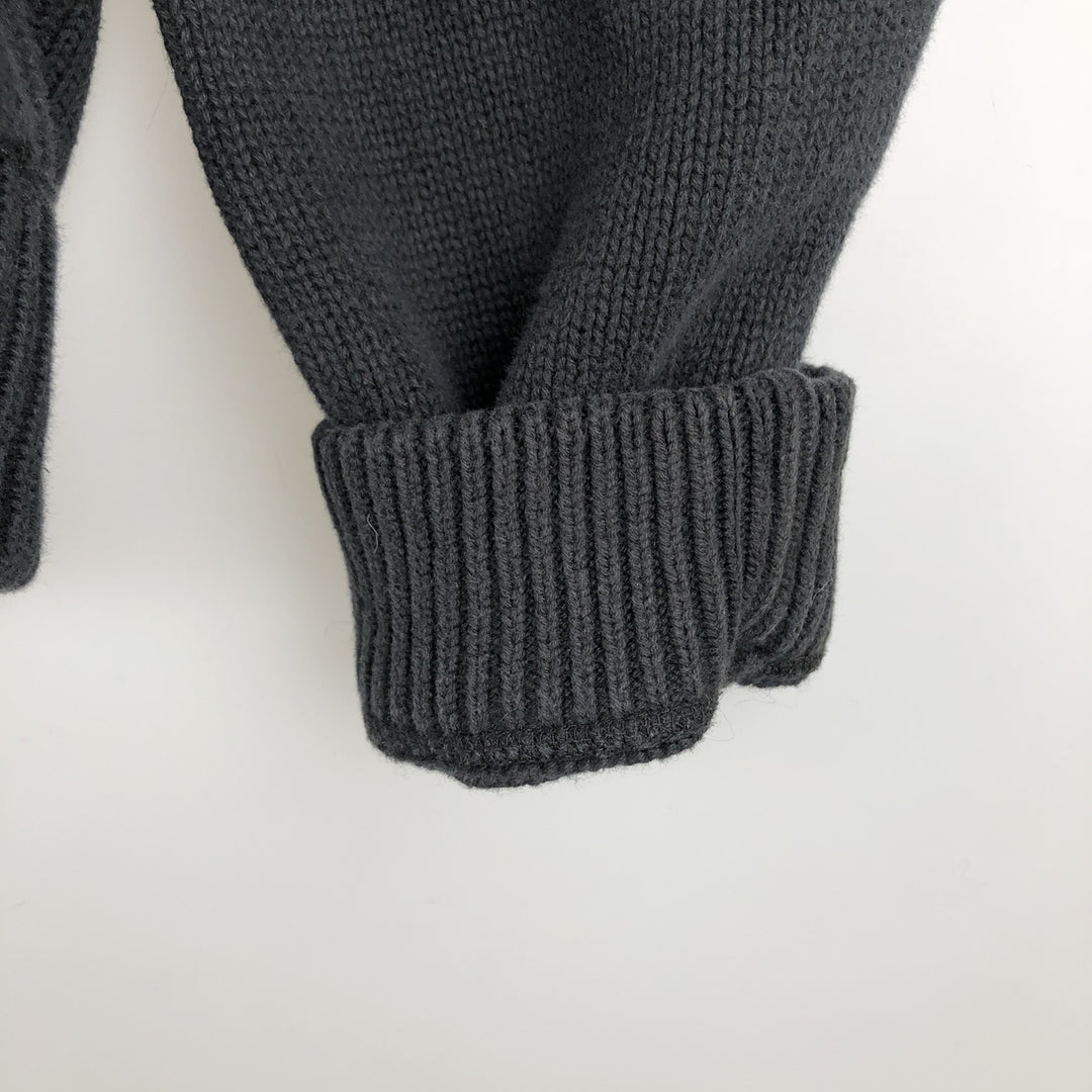 Vintage 90'S Tommy Hilfiger cotton knit sweater, size M, men's cotton black type Vintage Second Hand