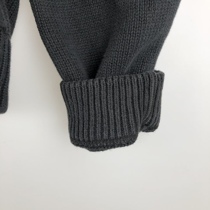 Vintage 90'S Tommy Hilfiger cotton knit sweater, size M, men's cotton black type Vintage Second Hand