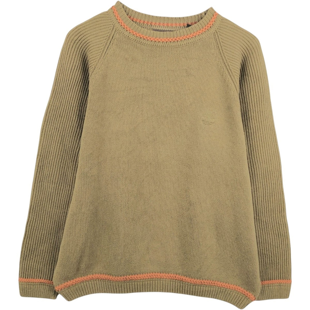 1990'S Timberland Weathergear Cotton Knit Sweater, Men's Size M (approx.), Vintage cotton Khaki type Vintage Second Hand