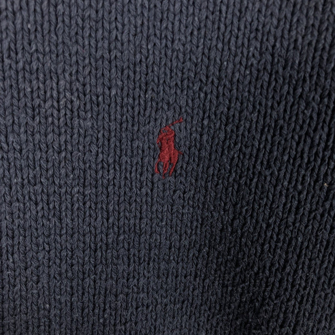 Ralph Lauren POLO by Ralph Lauren Cotton Knit Sweater Men's L size cotton blue type Vintage Second Hand