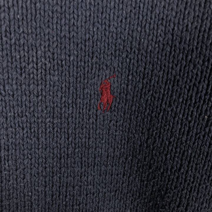 Ralph Lauren POLO by Ralph Lauren Cotton Knit Sweater Men's L size cotton blue type Vintage Second Hand